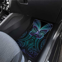Suicide Prevention New Zealand Car Mats Aotearoa Maori Butterfly Mix Silver Fern - Polynesian Pride