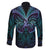 Suicide Prevention New Zealand Family Matching Long Sleeve Bodycon Dress and Hawaiian Shirt Aotearoa Maori Butterfly Mix Silver Fern - Polynesian Pride