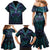 Suicide Prevention New Zealand Family Matching Mermaid Dress and Hawaiian Shirt Aotearoa Maori Butterfly Mix Silver Fern - Polynesian Pride