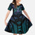 Suicide Prevention New Zealand Family Matching Short Sleeve Bodycon Dress and Hawaiian Shirt Aotearoa Maori Butterfly Mix Silver Fern - Polynesian Pride