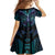 Suicide Prevention New Zealand Family Matching Short Sleeve Bodycon Dress and Hawaiian Shirt Aotearoa Maori Butterfly Mix Silver Fern - Polynesian Pride
