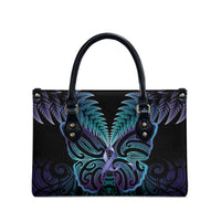 Suicide Prevention New Zealand Leather Bag Aotearoa Maori Butterfly Mix Silver Fern - Polynesian Pride