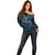 Suicide Prevention New Zealand Off Shoulder Sweater Aotearoa Maori Butterfly Mix Silver Fern - Polynesian Pride
