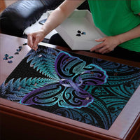 Suicide Prevention New Zealand Puzzle Aotearoa Maori Butterfly Mix Silver Fern - Polynesian Pride