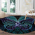 Suicide Prevention New Zealand Round Carpet Aotearoa Maori Butterfly Mix Silver Fern - Polynesian Pride