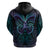 Suicide Prevention New Zealand Zip Hoodie Aotearoa Maori Butterfly Mix Silver Fern - Polynesian Pride