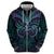 Suicide Prevention New Zealand Zip Hoodie Aotearoa Maori Butterfly Mix Silver Fern - Polynesian Pride