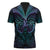 Suicide Prevention New Zealand Zipper Polo Shirt Aotearoa Maori Butterfly Mix Silver Fern - Polynesian Pride