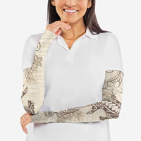 Beige Hawaii Arm Sleeves Hammerhead Shark Tattoo Curve Polynesian - Polynesian Pride