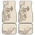 Beige Hawaii Car Mats Hammerhead Shark Tattoo Curve Polynesian - Polynesian Pride