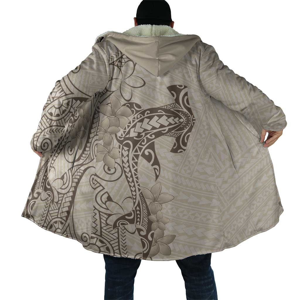 Beige Hawaii Cloak Hammerhead Shark Tattoo Curve Polynesian - Polynesian Pride