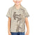 Beige Hawaii Family Matching Mermaid Dress and Hawaiian Shirt Hammerhead Shark Tattoo Curve Polynesian - Polynesian Pride