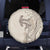 Beige Hawaii Spare Tire Cover Hammerhead Shark Tattoo Curve Polynesian - Polynesian Pride