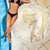 Gold and White Hawaii Beach Blanket Hammerhead Shark Tattoo Curve Polynesian - Polynesian Pride