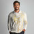 Gold and White Hawaii Long Sleeve Polo Shirt Hammerhead Shark Tattoo Curve Polynesian - Polynesian Pride
