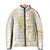 Gold and White Hawaii Padded Jacket Hammerhead Shark Tattoo Curve Polynesian - Polynesian Pride