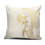 Gold and White Hawaii Pillow Cover Hammerhead Shark Tattoo Curve Polynesian - Polynesian Pride