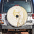 Gold and White Hawaii Spare Tire Cover Hammerhead Shark Tattoo Curve Polynesian - Polynesian Pride