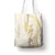 Gold and White Hawaii Tote Bag Hammerhead Shark Tattoo Curve Polynesian - Polynesian Pride