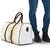 Gold and White Hawaii Travel Bag Hammerhead Shark Tattoo Curve Polynesian - Polynesian Pride