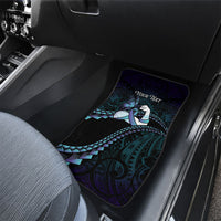 Personalised Polynesia Suicide Prevention Month Car Mats Brave Strong Butterfly Teal Purple Ribbon