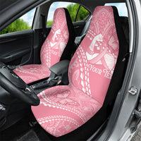 Personalised Polynesia Breast Cancer Awareness Car Seat Cover Brave Strong Butterfly Pink Ribbon