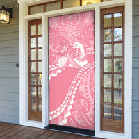 Personalised Polynesia Breast Cancer Awareness Door Cover Brave Strong Butterfly Pink Ribbon