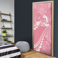 Personalised Polynesia Breast Cancer Awareness Door Cover Brave Strong Butterfly Pink Ribbon
