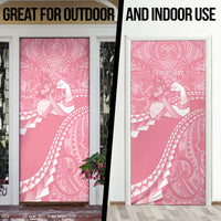 Personalised Polynesia Breast Cancer Awareness Door Cover Brave Strong Butterfly Pink Ribbon
