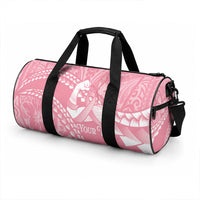 Personalised Polynesia Breast Cancer Awareness Duffle Bag Brave Strong Butterfly Pink Ribbon