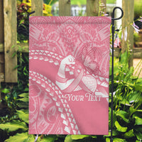 Personalised Polynesia Breast Cancer Awareness Garden Flag Brave Strong Butterfly Pink Ribbon