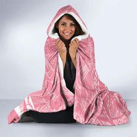 Personalised Polynesia Breast Cancer Awareness Hooded Blanket Brave Strong Butterfly Pink Ribbon