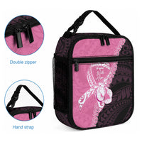 Polynesia Breast Cancer Awareness Lunch Bag Fight With Hope Pink Ribbon Boxing Gloves