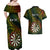 Personalised Polynesian Darts Couples Matching Off Shoulder Maxi Dress and Hawaiian Shirt Dart Lovers Tribal Pattern Mix Tropical Leaves LT14 - Polynesian Pride