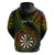 Personalised Polynesian Darts Hoodie Dart Lovers Tribal Pattern Mix Tropical Leaves LT14 - Polynesian Pride