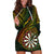 Personalised Polynesian Darts Hoodie Dress Dart Lovers Tribal Pattern Mix Tropical Leaves LT14 Reggae - Polynesian Pride