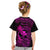 Hawaii Kid T Shirt Fish Hook Tattoo Mix Polynesian Plumeria Pink Version LT14 - Polynesian Pride