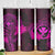 Hawaii Skinny Tumbler Fish Hook Tattoo Mix Polynesian Plumeria Pink Version