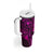 Hawaii Tumbler With Handle Fish Hook Tattoo Mix Polynesian Plumeria Pink Version