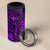 Hawaii 4 in 1 Can Cooler Tumbler Fish Hook Tattoo Mix Polynesian Plumeria Purple Version