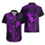 Hawaii Hawaiian Shirt Fish Hook Tattoo Mix Polynesian Plumeria Purple Version LT14 - Polynesian Pride