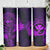 Hawaii Skinny Tumbler Fish Hook Tattoo Mix Polynesian Plumeria Purple Version