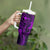 Hawaii Tumbler With Handle Fish Hook Tattoo Mix Polynesian Plumeria Purple Version