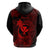 Hawaii Hoodie Fish Hook Tattoo Mix Polynesian Plumeria Red Version LT14 - Polynesian Pride