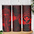 Hawaii Skinny Tumbler Fish Hook Tattoo Mix Polynesian Plumeria Red Version