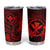 Hawaii Tumbler Cup Fish Hook Tattoo Mix Polynesian Plumeria Red Version