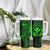 Hawaii Tumbler With Handle Fish Hook Tattoo Mix Polynesian Plumeria Green Version