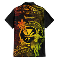 Hawaii Family Matching Puletasi Dress and Hawaiian Shirt Hula Girl Mix Polynesian Plumeria Reggae Version LT14 - Polynesian Pride
