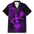 Hawaii Family Matching Puletasi Dress and Hawaiian Shirt Hula Girl Mix Polynesian Plumeria Purple Version LT14 Dad's Shirt - Short Sleeve Purple - Polynesian Pride