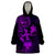 Hawaii Wearable Blanket Hoodie Hula Girl Mix Polynesian Plumeria Purple Version LT14 One Size Purple - Polynesian Pride